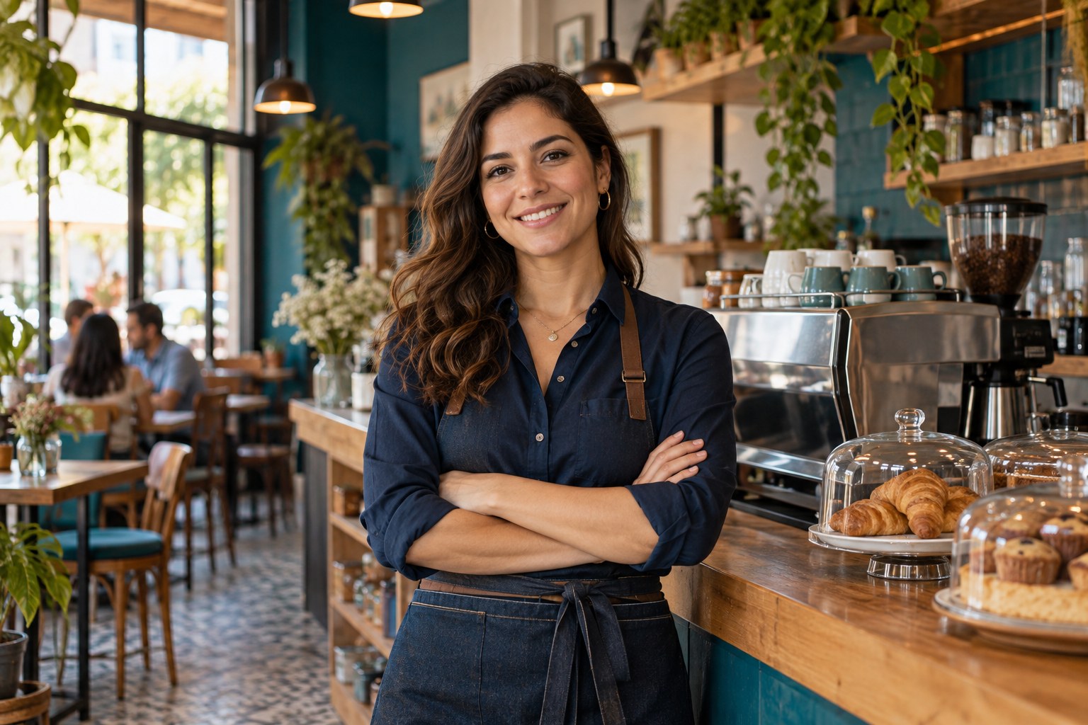 Emprendedora en su negocio